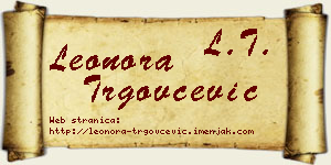 Leonora Trgovčević vizit kartica